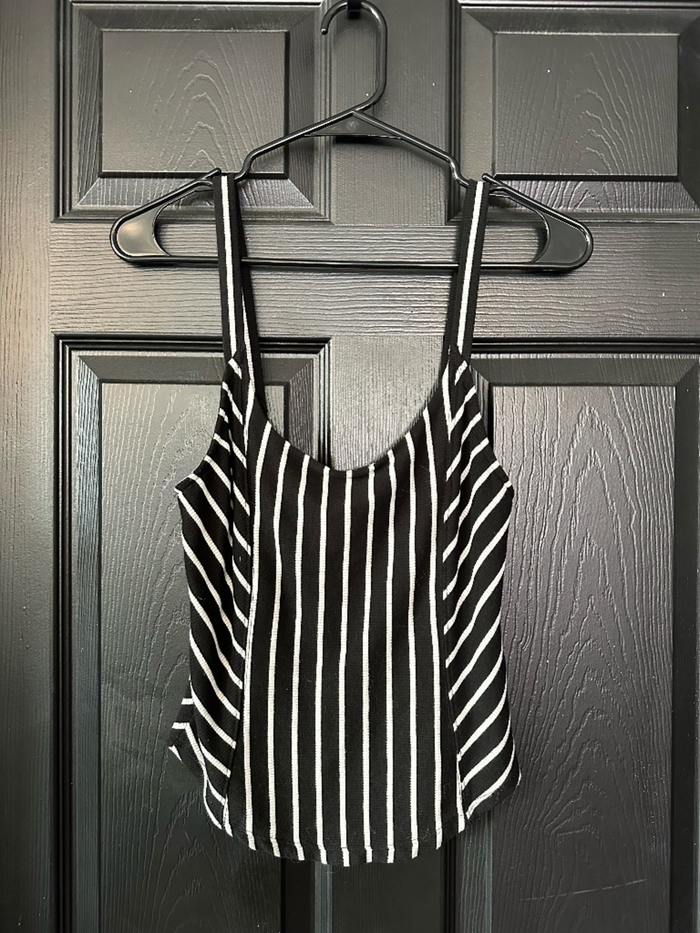 NWOT Free People Intimately Striped Tank Top Size Small Black White